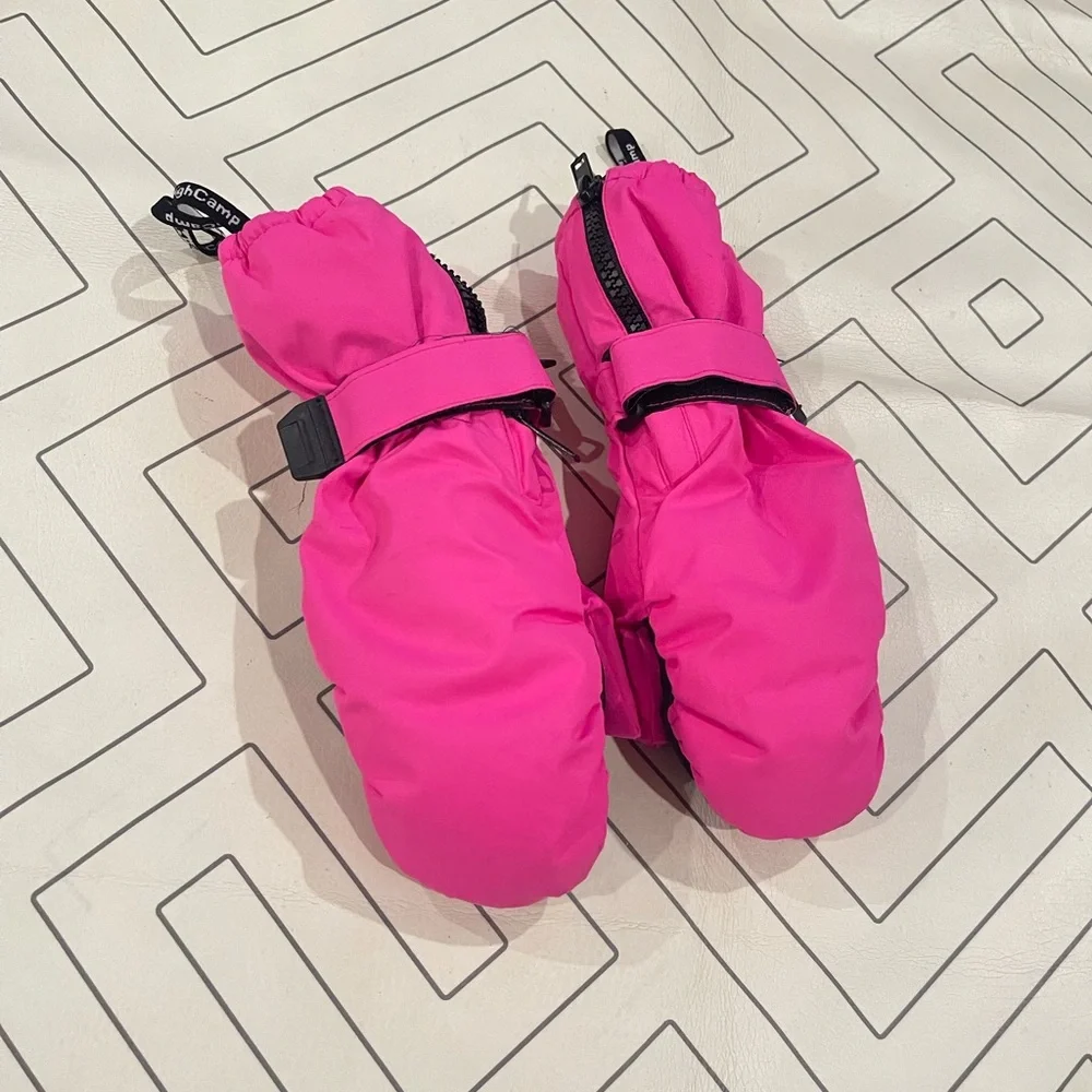 Pink Winter Mittens